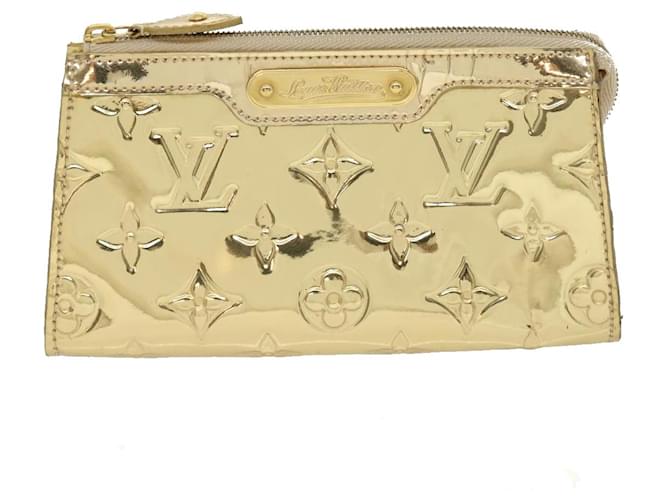 Bolsa cosmética Louis Vuitton Dourado Couro  ref.644942