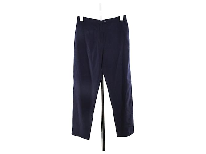 Pantalon  Miu Miu 42 Laine Bleu  ref.645059
