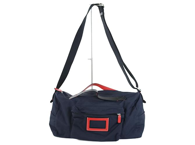 Lancel Travel Bag Azul Lona  ref.645675