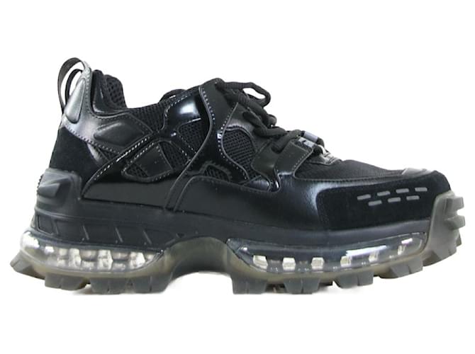 Emporio Armani sneakers 42 Black Leather  ref.645692