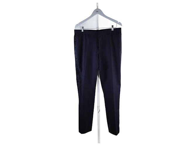 Track Pants Blue-Gray Textured Extra-Fine Wool Canvas | DIOR