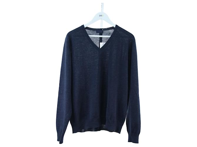 Lanvin sweater L Blue Wool  ref.646808