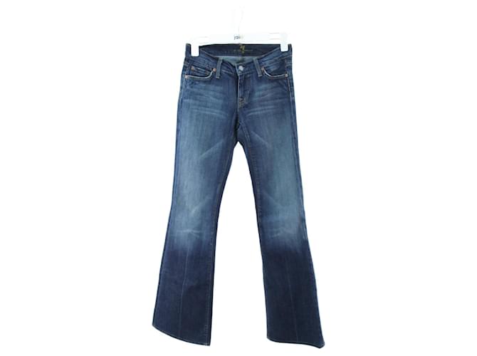 Jeans 7 for all mankind 26 Blue Cotton  ref.646818