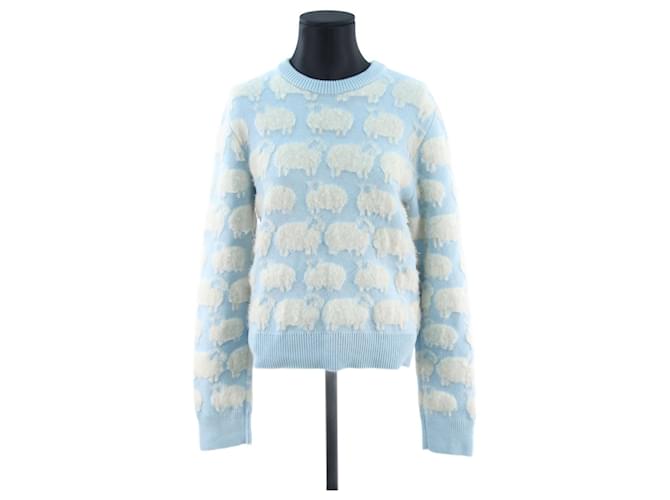 Sweater/Cardigan Lanvin M Blue Cotton  ref.646854