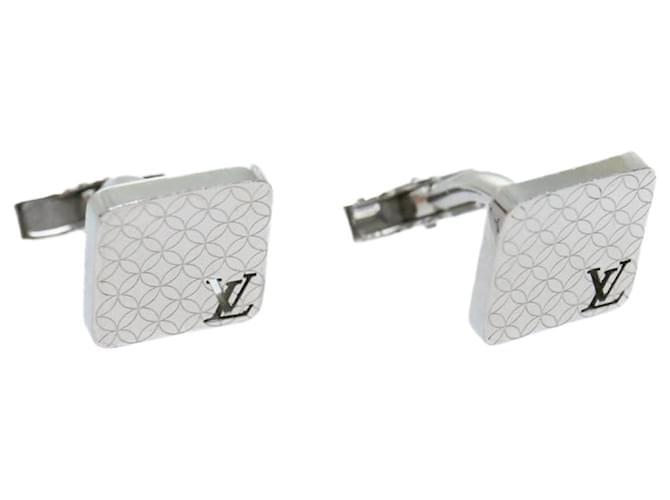 Louis Vuitton Champs Elysees Textured Silver Tone Cufflinks Louis Vuitton