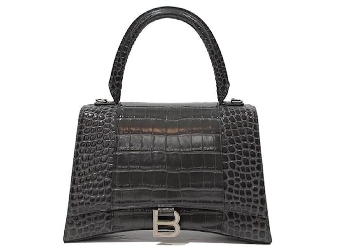 Balenciaga Handbags Grey Leather  ref.647392