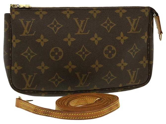 Louis Vuitton Pochette Accessoires Brown Cloth  ref.647397