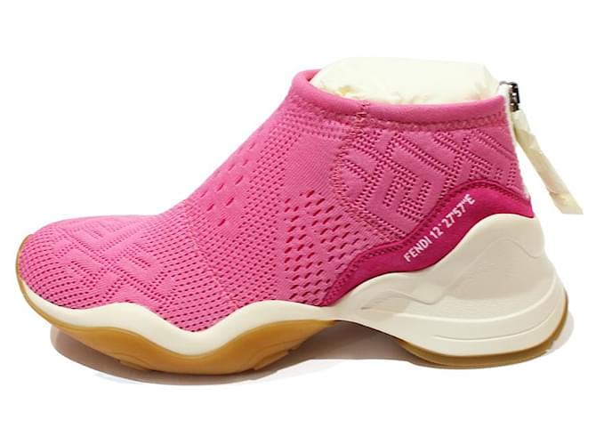 Fendi Sneakers Pink Cloth  ref.647608