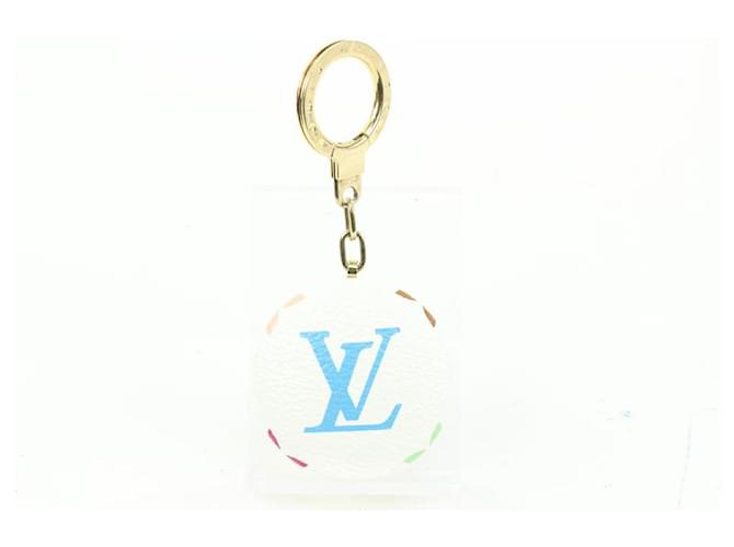 Louis Vuitton n White Monogram Multicolor Astropill Round Charm LED Key Fob   ref.647644