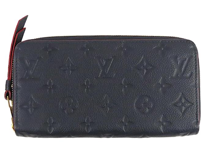 Louis Vuitton LV Monogram Empreinte Leather Zippy Wallet - Blue