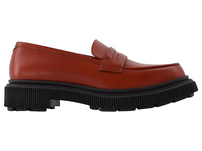 Autre Marque 159 Loafers  in Red Leather  ref.647830