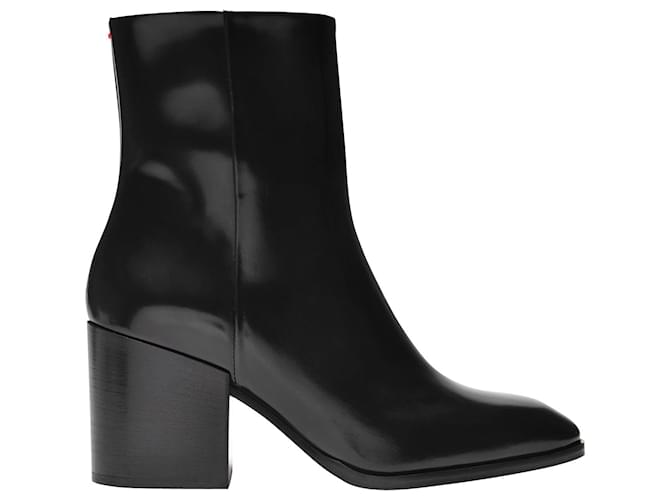 Aeyde Leandra Ankle Boots in Black Leather  ref.647862