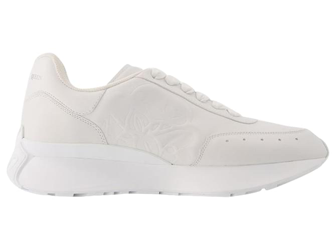 Alexander Mcqueen Runner Sneakers aus schwarzem Leder  ref.647872