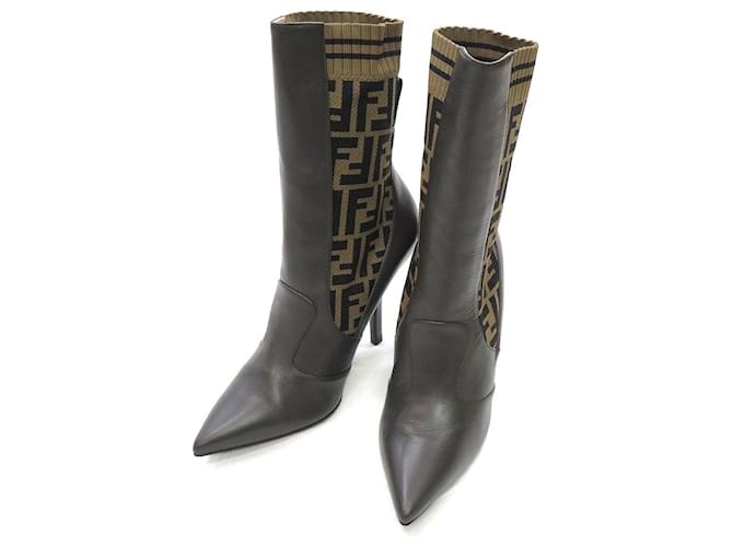 Fendi Boots Brown Leather  ref.648100