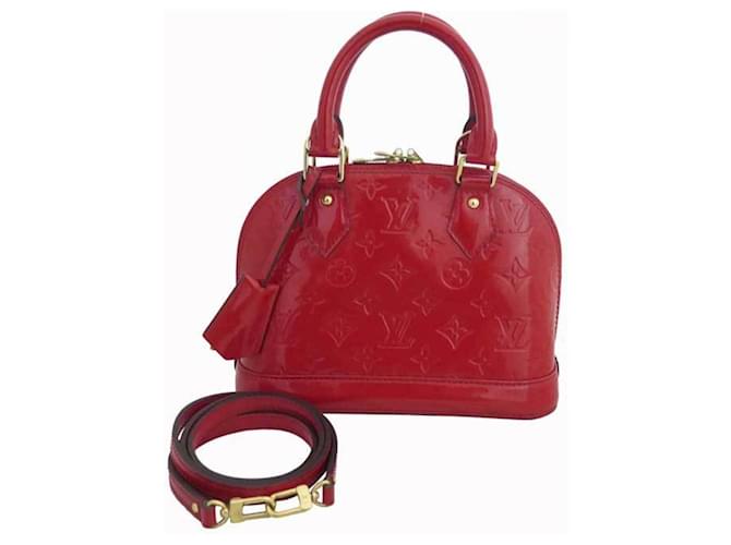 Louis Vuitton Alma Red Patent leather  ref.648144