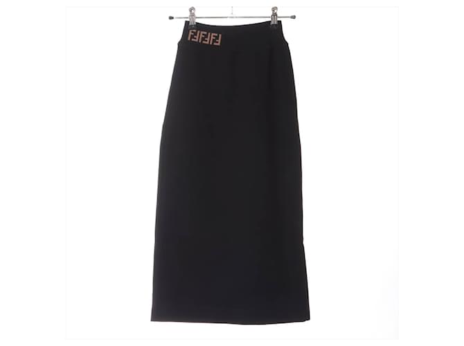 Fendi Skirts Black Polyester Rayon  ref.648181
