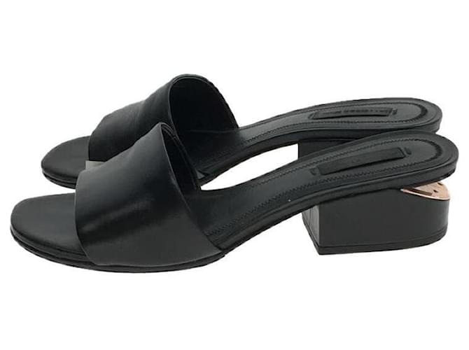 Alexander Wang Des sandales Cuir Noir  ref.648238