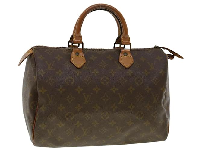 Louis Vuitton Monogram Speedy 30 Hand Bag M41526 LV Auth bs1875 Cloth  ref.648416
