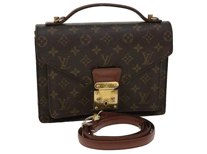 Louis Vuitton Monogram Monceau26 Bolsa de ombro 2maneira LV Auth nh814 Lona  ref.648418