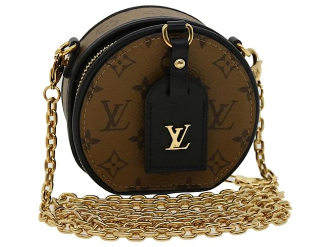 LOUIS VUITTON Monogram Reverse Boite Chapeau Shoulder Bag Brown M68577 LV knn091  ref.648466