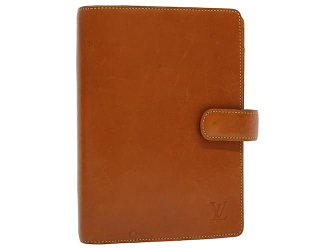 LOUIS VUITTON Nomad Agenda MM Day Planner Cover Brown R20105 LV Auth 31261  ref.648479