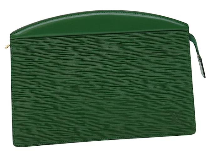 LOUIS VUITTON Epi Trousse Crete Pouch Green M48407 LV Auth 31311 Leather  ref.648504