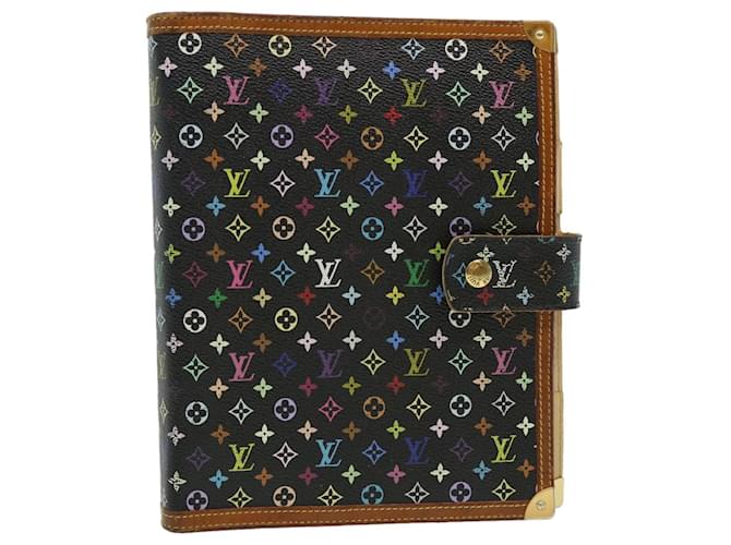 LOUIS VUITTON Multicolor Agenda GM Day Planner Cover Noir R20893 auth 31294A  ref.648550