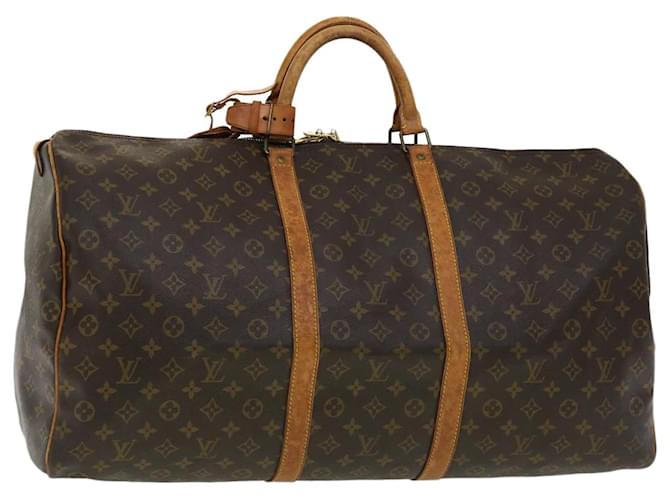 Louis Vuitton Monograma Keepall 60 Boston Bag M41422 LV Auth ac921 Lona  ref.648614