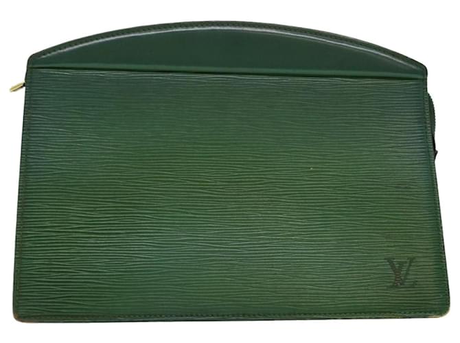 LOUIS VUITTON Epi Trousse Crete Pouch Green M48404 LV Auth bs1821 Leather  ref.648627