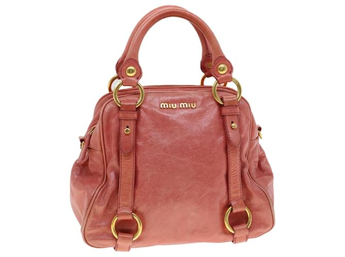 Miu Miu Hand Bag Leather 2way Pink Auth gt2774  ref.648637