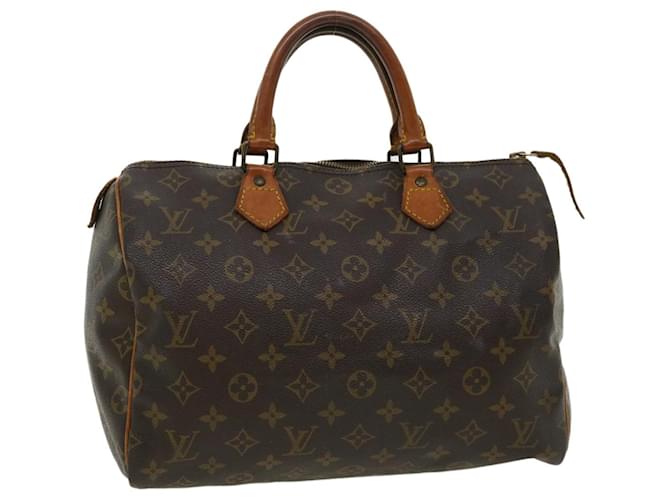 Louis Vuitton Monogram Speedy 30 Hand Bag M41526 LV Auth rd2628 Cloth  ref.648642