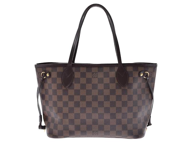 Louis Vuitton Neverfull PM Marrone Tela  ref.648674