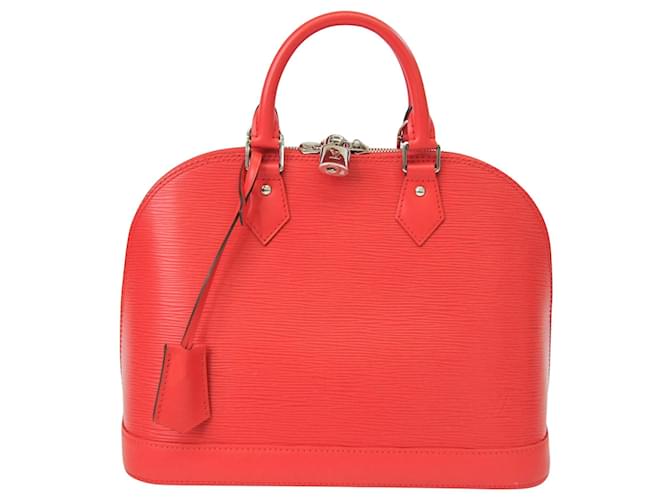 Louis Vuitton Alma Red Leather  ref.648768