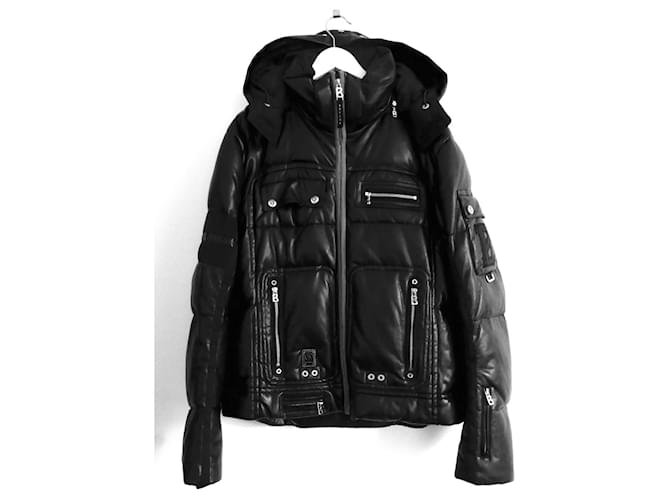 Bogner x Goan Thylmann Faux Leather Puffer Jacket Black Synthetic  ref.648810