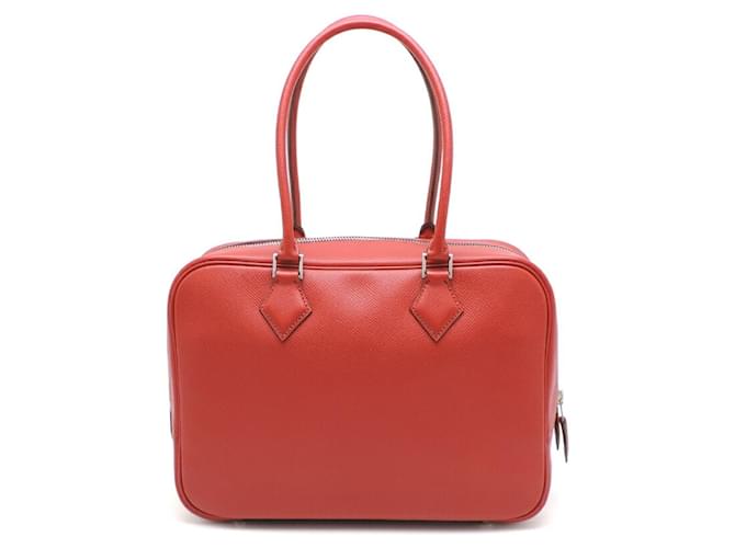 Hermès Plume Red Leather  ref.648816