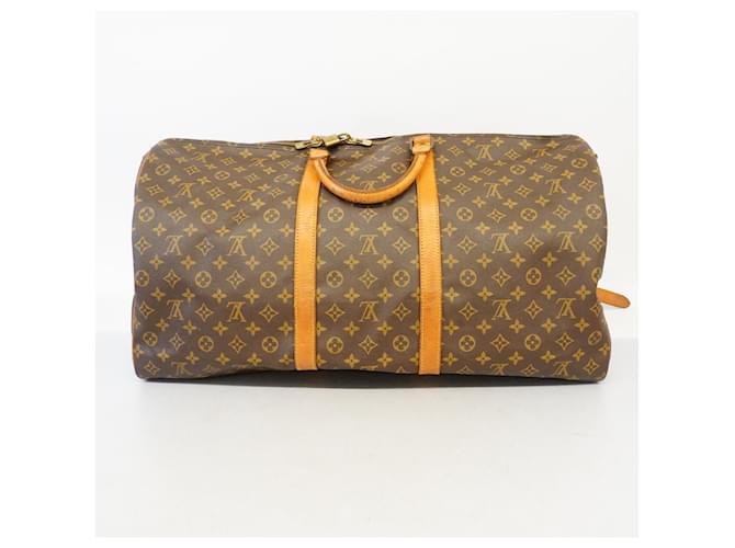 Louis Vuitton Keepall 60 Brown Cloth  ref.648817