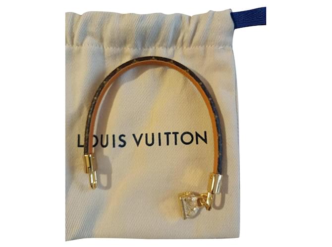 Louis Vuitton Keep It Twice Monogram Canvas Gold Tone Metal Bracelet Louis  Vuitton