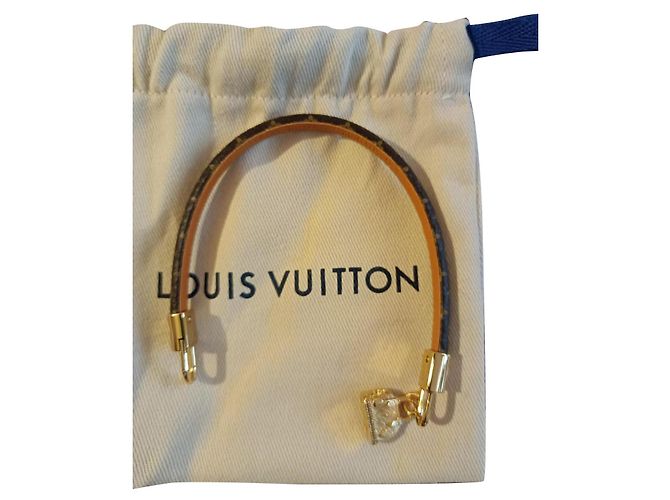 Montsouris Pulseira Louis Vuitton Alma tela Monogram Marrom