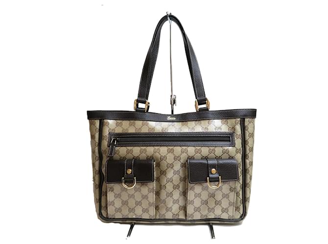 Gucci Totes Beige Leather  ref.648385