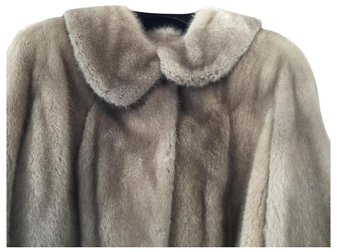 Sam Rone SHORT SILVER MINK JACKET Silvery