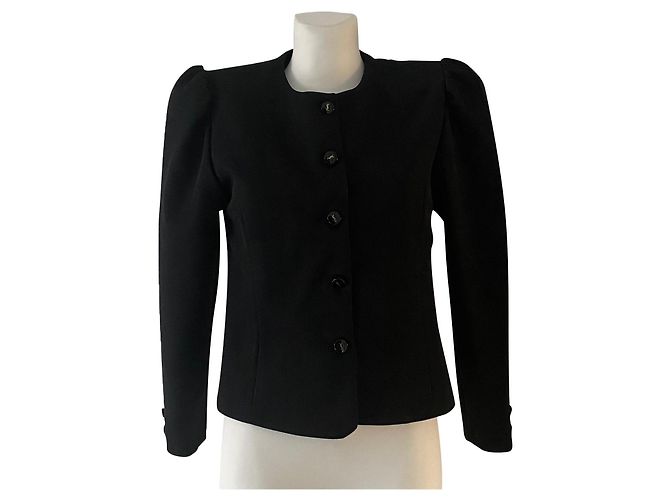 Yves Saint Laurent Uniformjacke Marineblau 