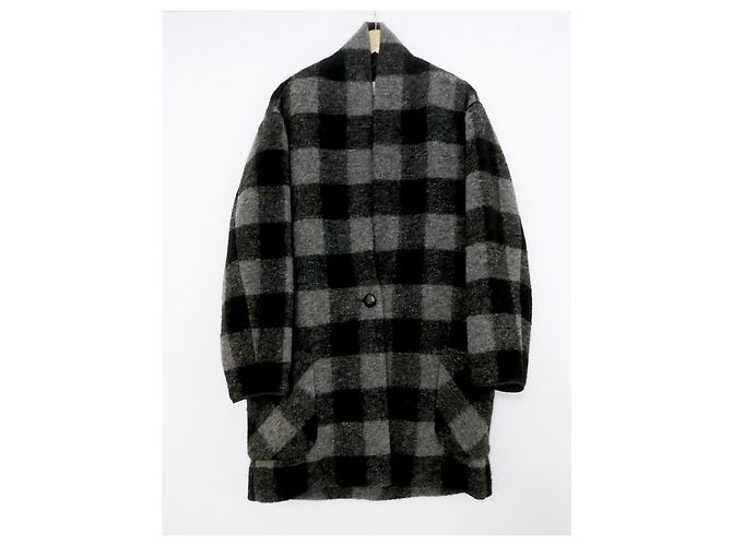 Isabel Marant Etoile Gabrie Karierter Mantel