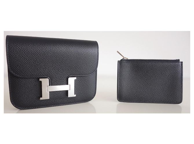 Hermès Constance Clim Wallet Black 