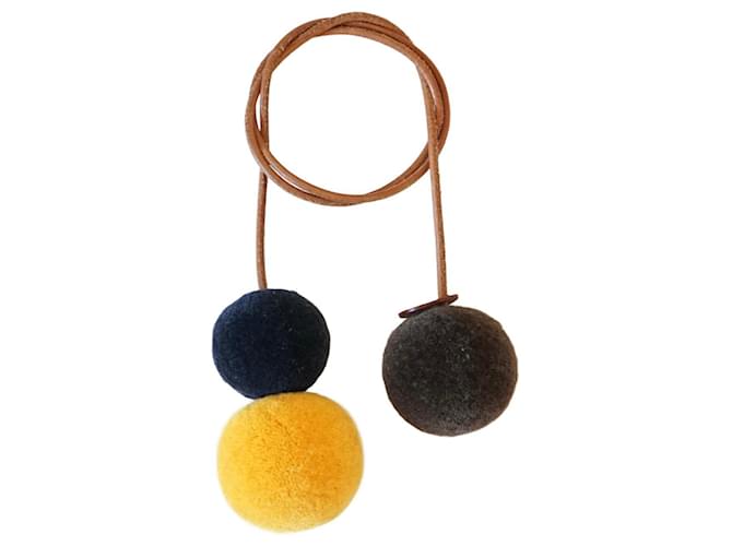 Hermès Bag charms Multiple colors Leather Wool  ref.648760