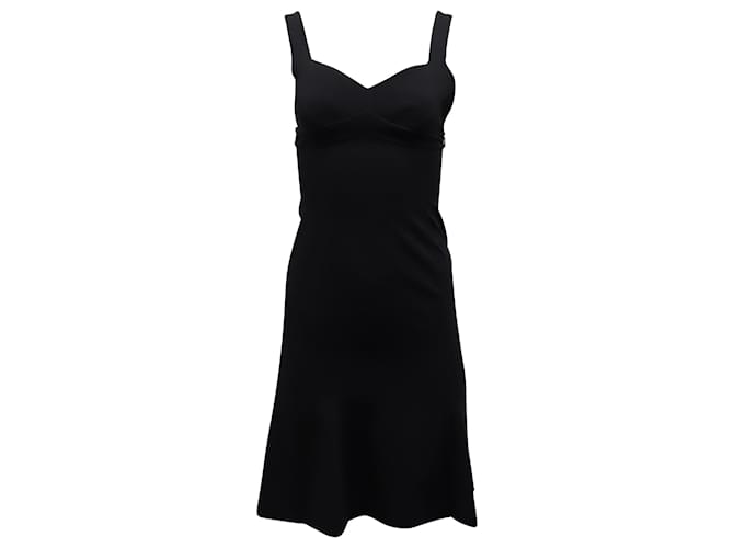 Mini vestido sem mangas Moschino em triacetato preto Sintético  ref.649011