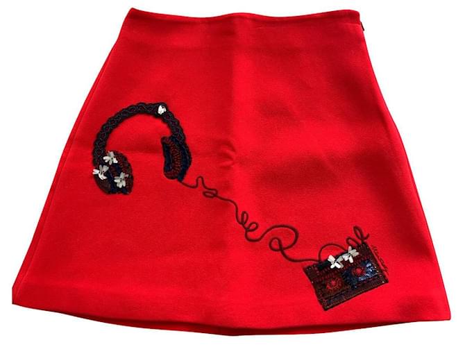 Miss Sixty Skirts Red Cotton  ref.649101