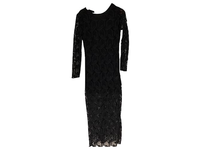 Maje Dresses Black Cotton  ref.649103