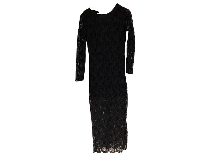 Vestido Maje de algodón negro Talla 40