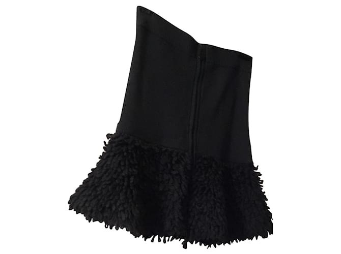 Alexander Mcqueen Skirts Dark grey Wool  ref.649134