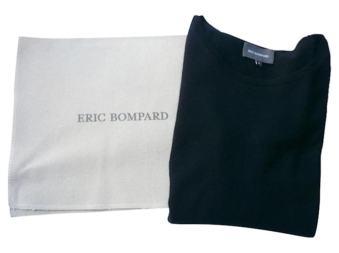 ERIC BOMPARD Suéter pequeño de cachemir negro con 3/4 TS Cachemira  ref.649178